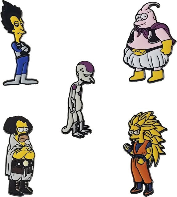 The Simpsons Anstecknadeln-Set, Emaille, Bunt - Bild 1
