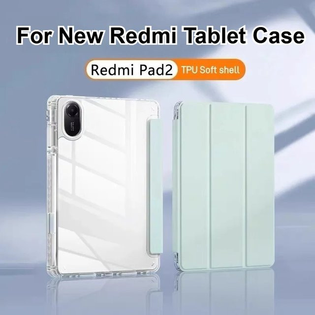 Stoßfeste HD Acryl Schutzhülle für Xiaomi Pad 7S Pro, Redmi Pad 6, Pad 2 SE und K Pad, Transparent/Lila - Bild 1