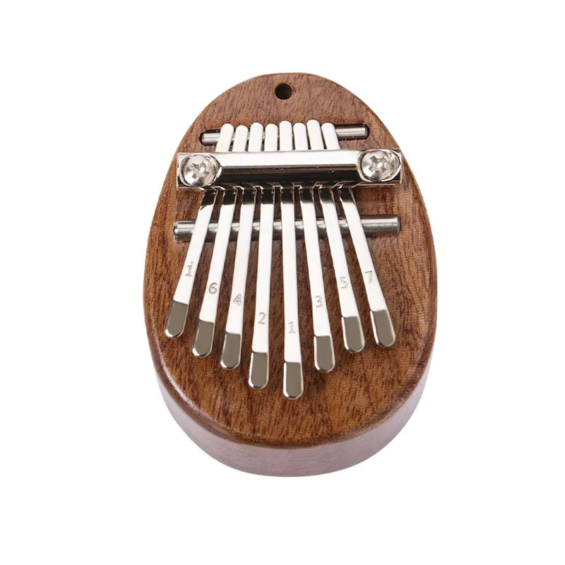 eelhoe Mini Kalimba Holz-Daumenklavier, 8-Tasten, mit Trageband - Bild 6
