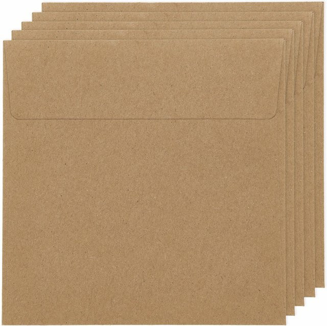 Rico Design Paper Poetry Renew Quadratische Umschläge aus Kraftpapier - Bild 1