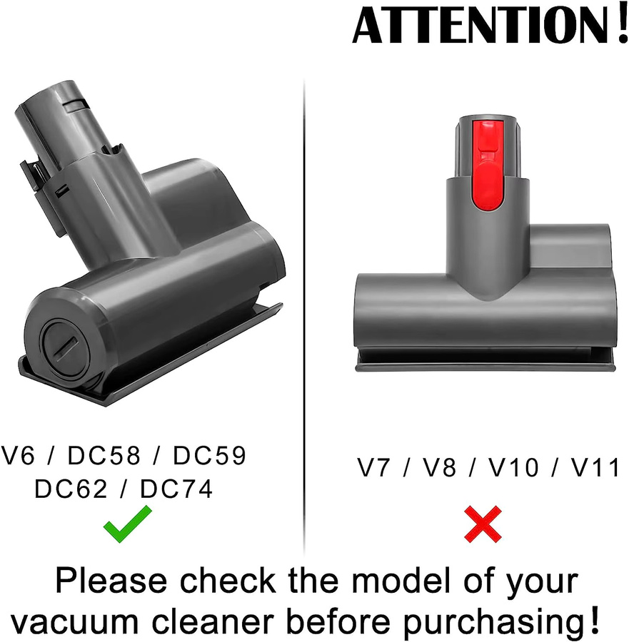 Motorisierter Ersatz-Motorkopf für Dyson V6 DC45 DC58 DC59 DC61 DC62 DC74 in Grau für Matratzen, Sofas, Autos und Teppiche - Bild 3