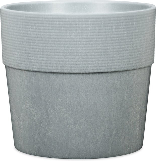 Pflanzgefäß SCHEURICH Groove Plus aus Kunststoff in Concrete für Outdoor-Anwendungen - Bild 1
