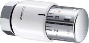 Oventrop Thermostat Uni SH 7-28 GrC mit Nullstellung in Weiß/Verchromt - Bild 1