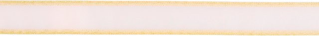 Rico Design Organzaband in Rosa und Gold - Bild 1