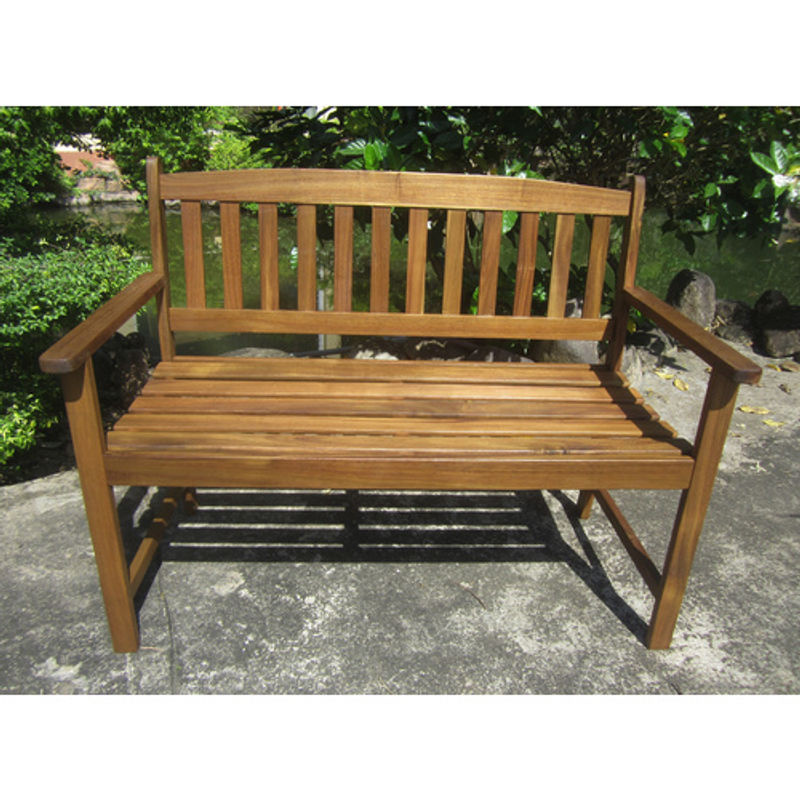 Garden Pleasure Bank PROMOTION 2-Sitzer aus Akazienholz in Braun, B/H/T: 110 x 86 x 56 cm - Bild 3