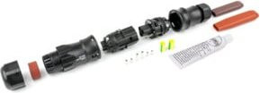 Devi Heizbandanschluss Set EasyConnect EC-1 mit Endabschluss ETK in Schwarz - Bild 1