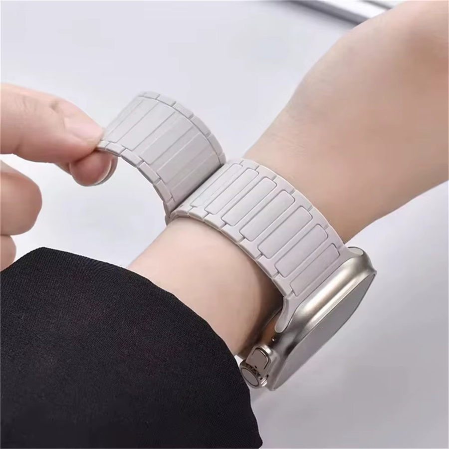 Silikonarmband Magnetschlaufe für Apple Watch, Unisex - Bild 3