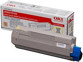 Original OKI Toner 43865721 Gelb für C5850 und C5950 mit einer Reichweite von ca. 6.000 Seiten - Bild 2