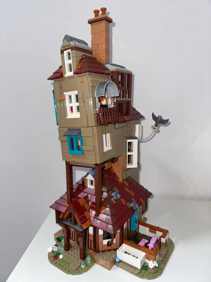 Potdemiel MOC Street View Hausmodell, Wohndekorationsornament - Bild 3