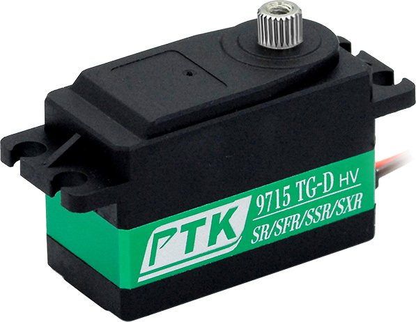 PTK 9715 TG-D Wasserdichter Hohlbecher-Servo, Metallgehäuse, Schwarz - Bild 1