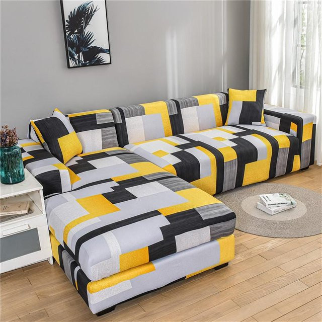 Elastischer Sofabezug von Your Warm Home in Multicolour, Spandex-Schonbezug für Couch und Chaiselongue, Breite: 90-140 cm - Bild 1