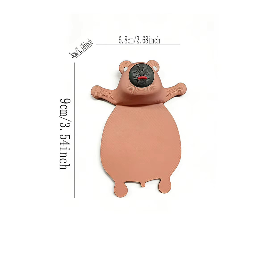 Braunes Capybara-Lesezeichen aus Kunststoff für Buchliebhaber, 1er-Set - Bild 5
