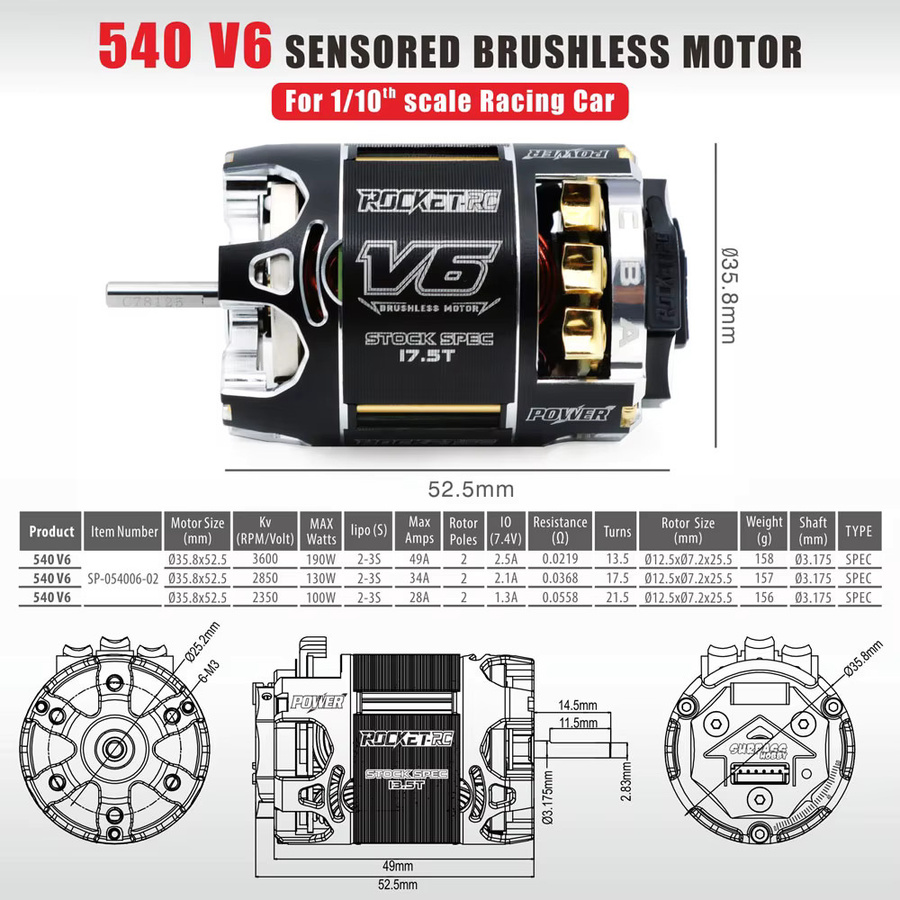 Surpass Hobby Rakete RC, ferngesteuert, bürstenloser Motor, wasserdicht - Bild 5