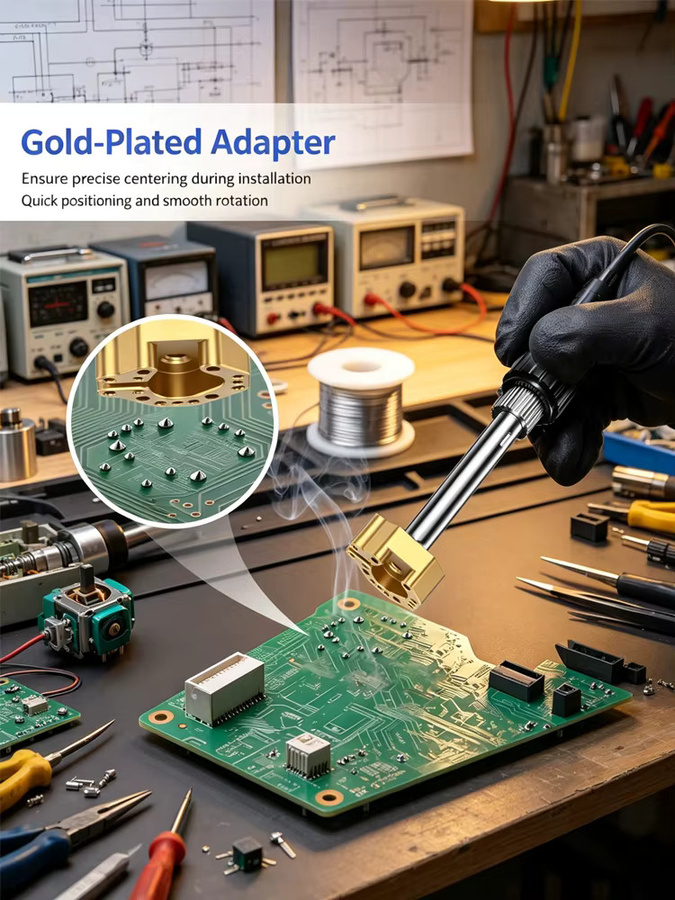 M4 Gold Drift-Reparatur-Lötspitze und hohler Entlötkopf für PS5 Pro, Xbox Series und Switch Pro - Bild 5