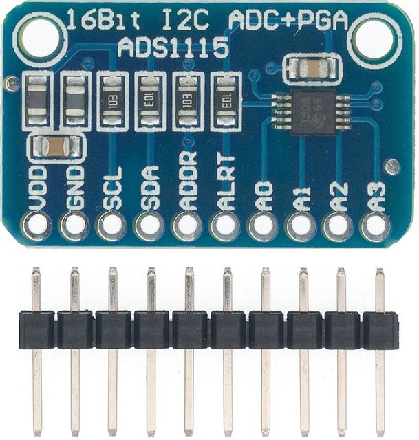 AITEWIN ROBOT ADS1115 ADC Entwicklungsboard 16-Bit Präzisions-Analog-Digital-Wandler in Blau - Bild 1