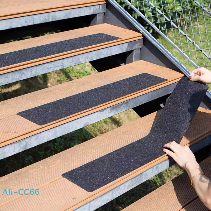 GUOMUZI Anti-Rutsch-Klebeband in Schwarz, wasserdichtes Outdoor-Griffband für Treppen, Rampen und Decks - Bild 2