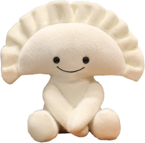 YUZHINUO Dumpling-Anhänger, Plüsch / Textil, Weiß - Bild 1