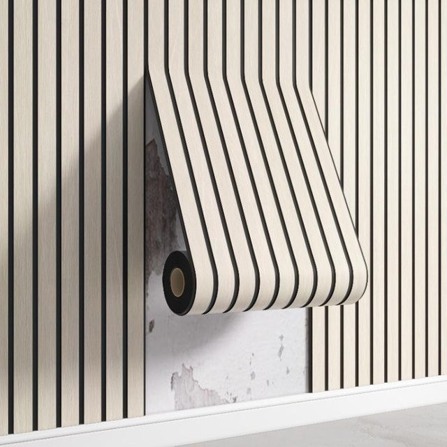 Wish Today 3D Wandpaneel Stereo Gitter Dekor aus PVC, weiß, Breite: 40 cm, Länge: 300 cm - Bild 1