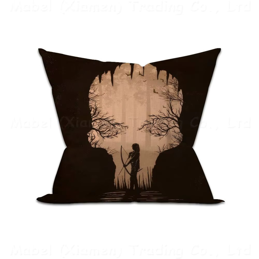 Lara Croft Tomb Raider Kissenbezug mit Grafikdesign für dein Zuhause oder Büro, quadratisch, Breite: 30 cm, Höhe: 30 cm - Bild 5