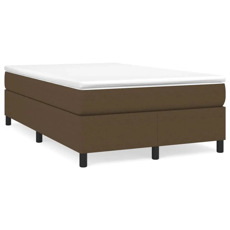 vidaXL Boxspringbett in Dunkelbraun mit Stoffbezug, B/T/H: 120 x 200 x 35 cm - Bild 2