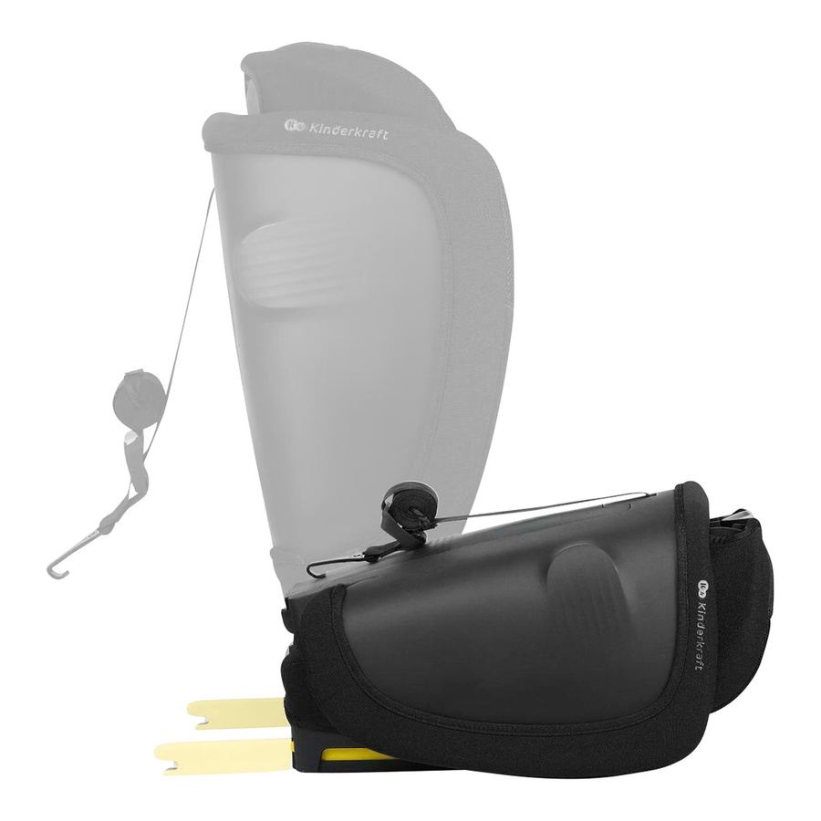 Kinderkraft Kindersitz FIX2GO in Schwarz mit ISOFIX, i-Size und faltbarer Funktion - Bild 1
