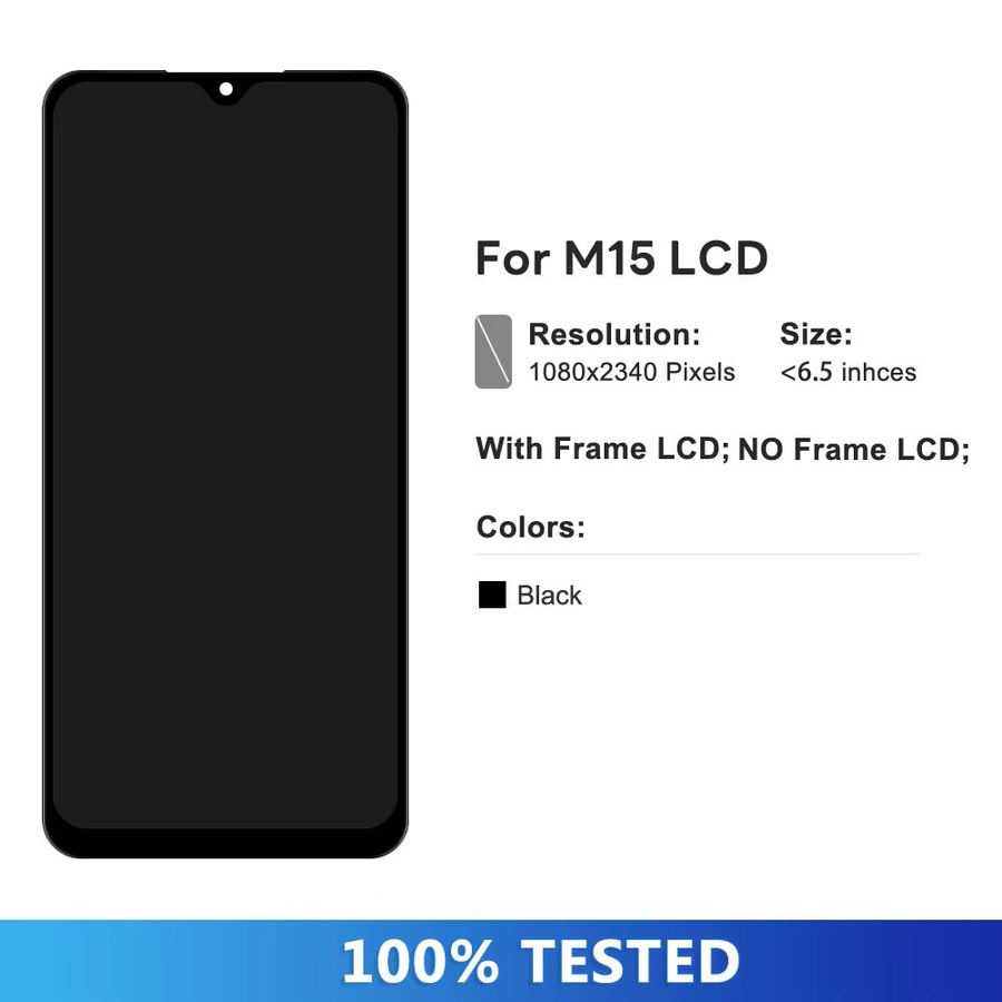 Samsung Premium LCD-Display Touchscreen Digitizer Panel Montage für M15 SM-M156B in Schwarz - Bild 2