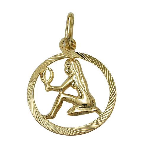Colfem Anhänger Sternzeichen Jungfrau, 375 Gold, Unisex - Bild 1