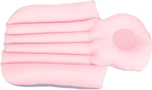 Ergonomisches Badekissen für Erwachsene von Koogeelife in Hellrosa, atmungsaktiv und rutschfest - Bild 1