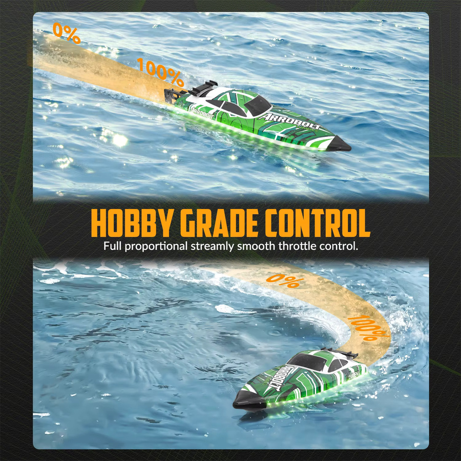 Volantexrc RC-Boot, Hochgeschwindigkeits-Rennboot, mit Beleuchtung - Bild 2