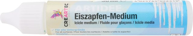 CREARTEC Eiszapfen Weihnachtsdekoration in Transparent und Weiß - Bild 1