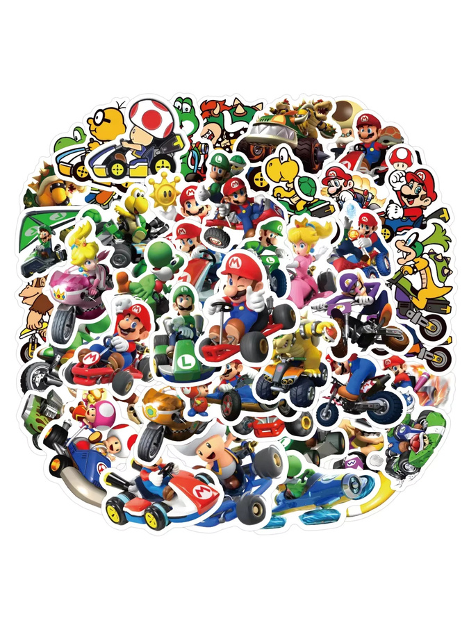 Bandai Super Mario Aufkleber, Bunt / Mehrfarbig, Zubehör - Bild 6
