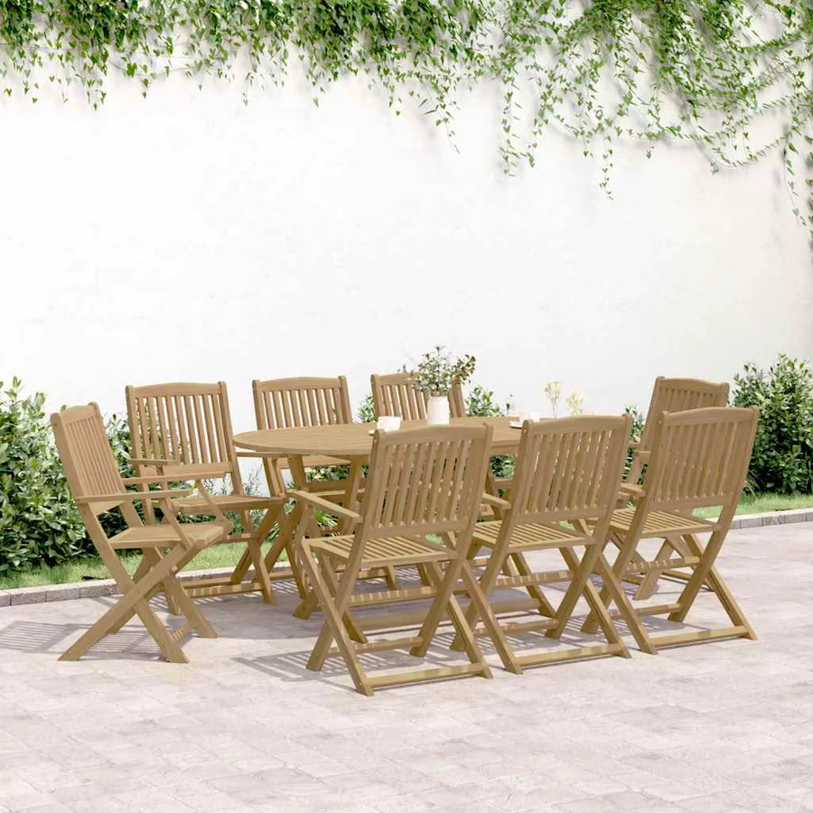 6er-Set Klappbare Gartenstühle von VIDAXL aus Akazienholz in Braun, B/T/H: 54,5 x 58,0 x 90,0 cm - Bild 3