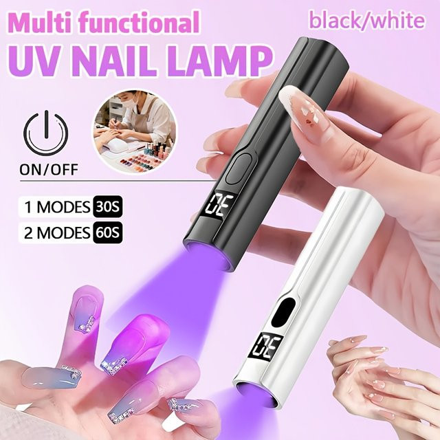 NEWBIRTH UV-LED-Nagellampe mit Display, wiederaufladbar, Unisex - Bild 1