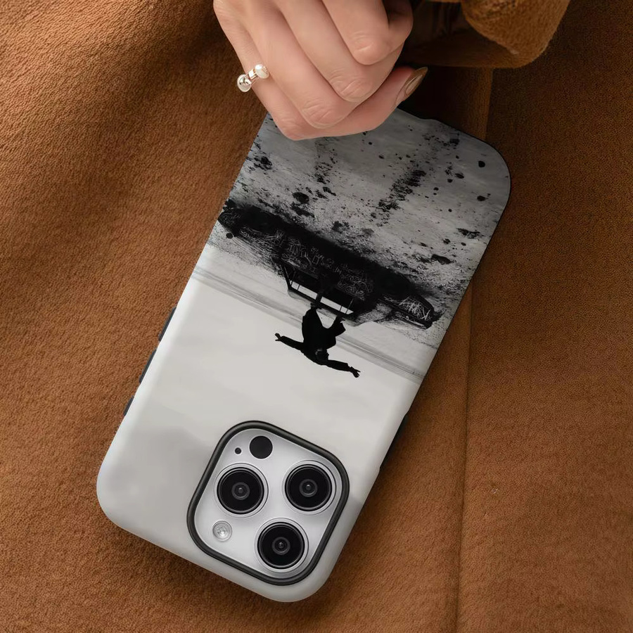 Handyhülle The 1975 Band Design für Apple iPhone 17 16 15 14 13 12 Pro Max Plus, glänzende HD-Doppelschicht-Flüssighartschale in Weiß und Multicolour - Bild 4