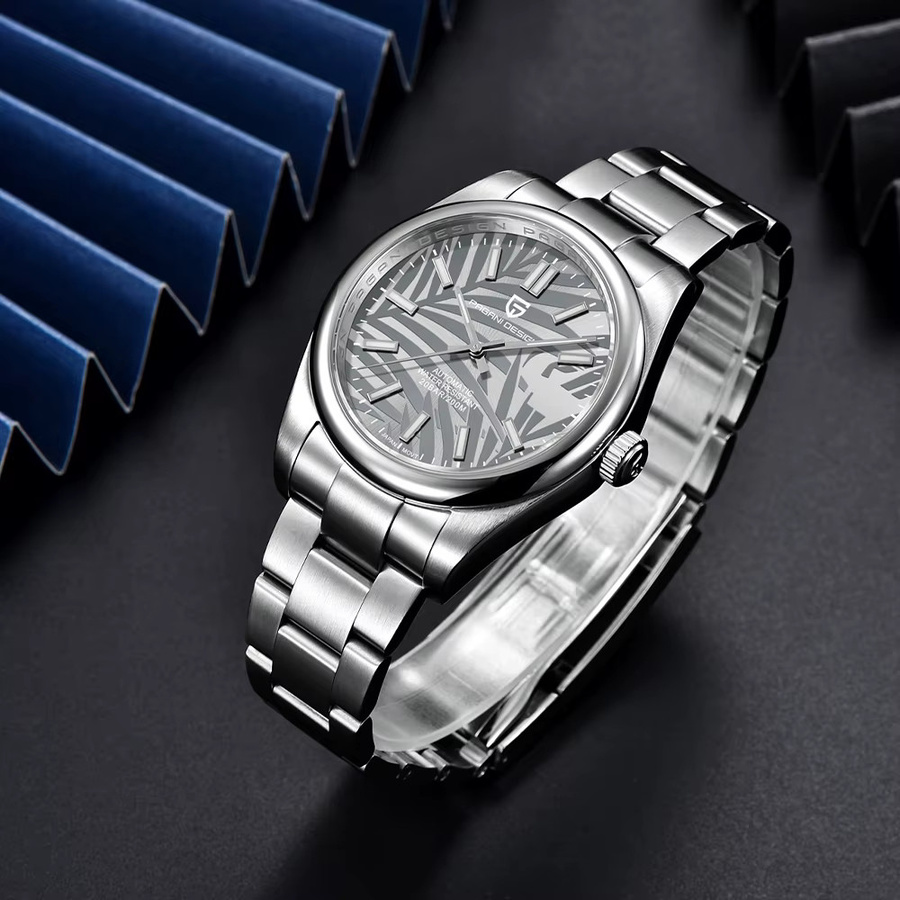 Pagani Design Automatik-Armbanduhr, Edelstahl, Grau, Herren - Bild 2