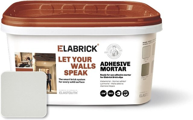 Elabrick Klebemörtel Weiß 5 kg für Verblender - Bild 1