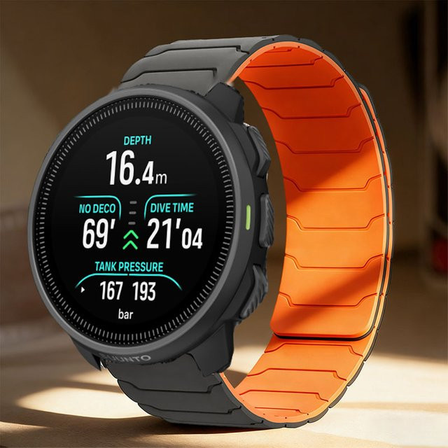 Suunto Uhrenarmband Silikon, Magnetisch, 20mm 22mm, Unisex - Bild 1