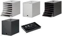 Durable Schubladenbox Idealbox Plus mit 7 Schüben in Grau aus Kunststoff für DIN C4 Dokumente - Bild 1