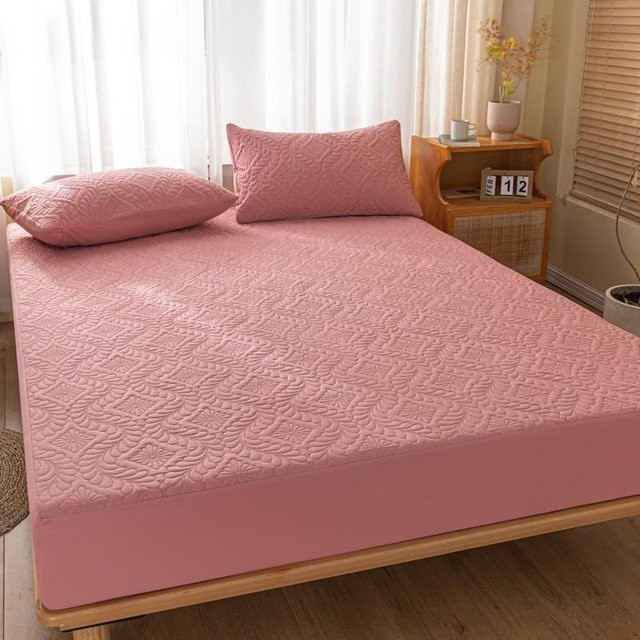 Bonenjoy Wasserdichter Matratzenbezug in Pink, atmungsaktiv und antibakteriell, B/T/H: 180 x 200 x 30 cm - Bild 1