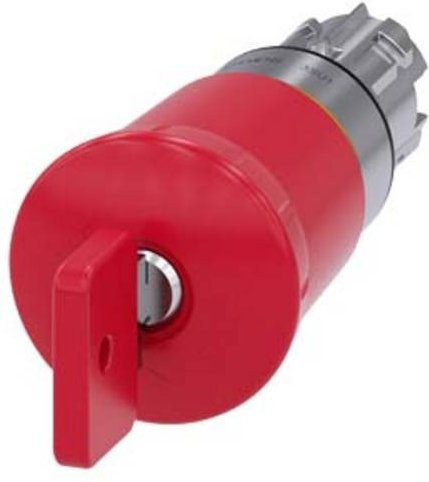 Siemens Not-Halt-Pilzdrucktaster in Rot aus Metall mit Schutzart IP66, IP67, IP69/IP69K - Bild 1