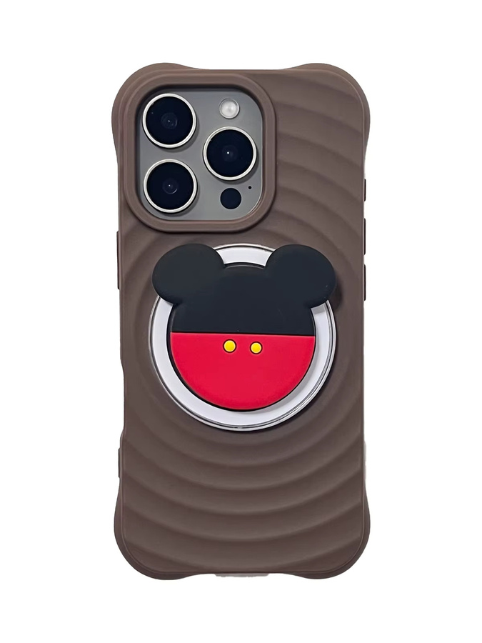Niedliche Maus Tier-Shorts Griptok Handyhalterung und Ständer für iPhone 16 Pro Max und iPhone 17 - Bild 3