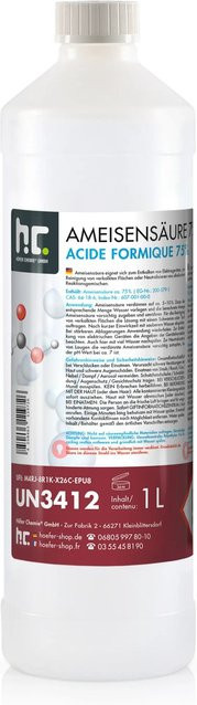 Höfer Chemie Ameisensäure 75% Technische Qualität, 1 l - Bild 1