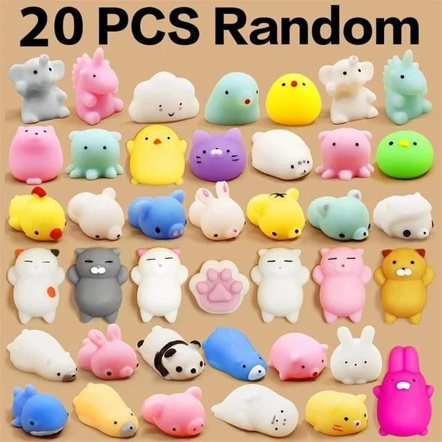 Kidsly Kawaii Squishies Mochi Obst Animal, Anti-Stress-Ball, 20-50-teiliges Set - Bild 1