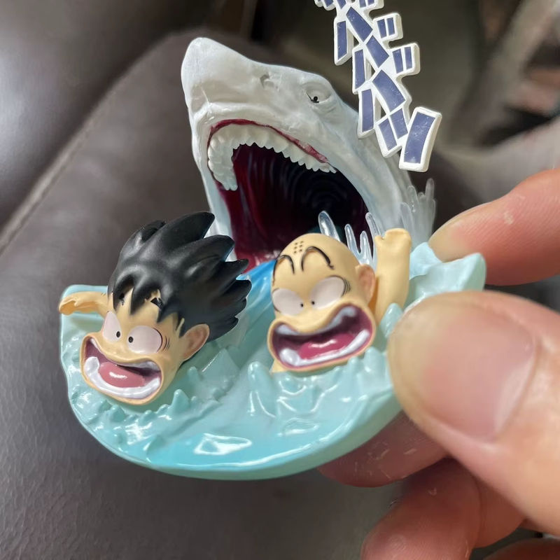 Bandai Dragon Ball Z Anime Figuren Sohn Goku und Krilin Sammler Modell aus Kunststoff, mehrfarbig, Höhe: 5 cm - Bild 3