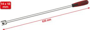 KS Tools ERGOTORQUEplus Universal-Einsteck-Schlüssel, Silber, 14 x 18 mm - Bild 1