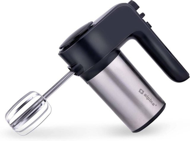 Alpina Handmixer aus Edelstahl in Schwarz-Silber mit 400 Watt - Bild 1