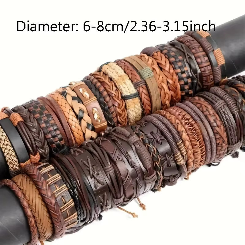 DAIPAN Lederarmbänder, geflochten, Unisex - Bild 5