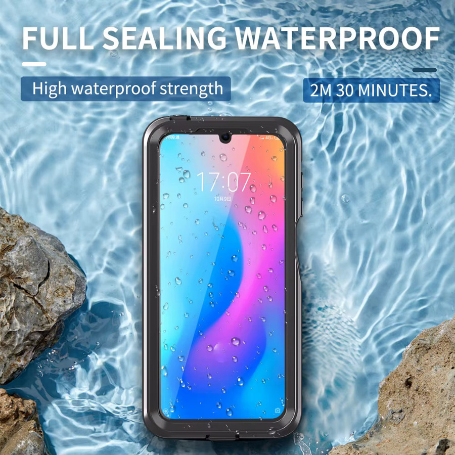 Stoßfeste 2-in-1 Schutzhülle für Motorola Moto G 5G 2025, G Play 2024 und 2026 in Schwarz, Wasserdichte TPU/PC Handyhülle mit Rüstungsschale - Bild 3