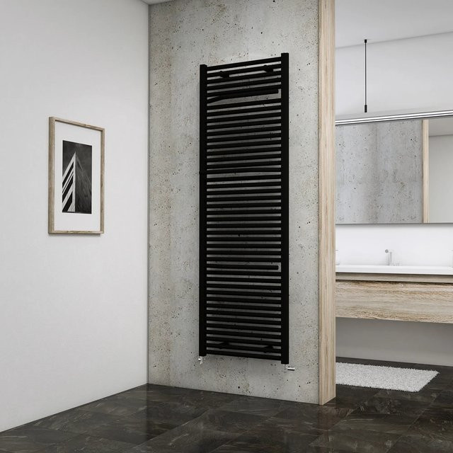 Schulte Design-Heizkörper Miami Pearl Schwarz mit Anschluss von unten 1.265 W - Bild 1