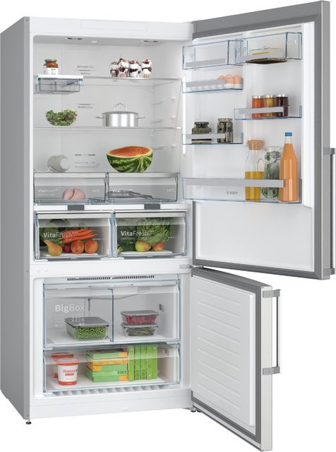 Bosch Serie 6 Kühl-Gefrier-Kombination KGN86AIDR in Edelstahl/Silver - Bild 1